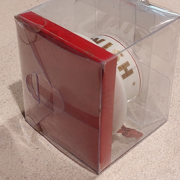 StarbucksWISHCHRISTMAS TreeTEACUP and attached SAUCER ORNAMENT2006New - Picture 6 of 13